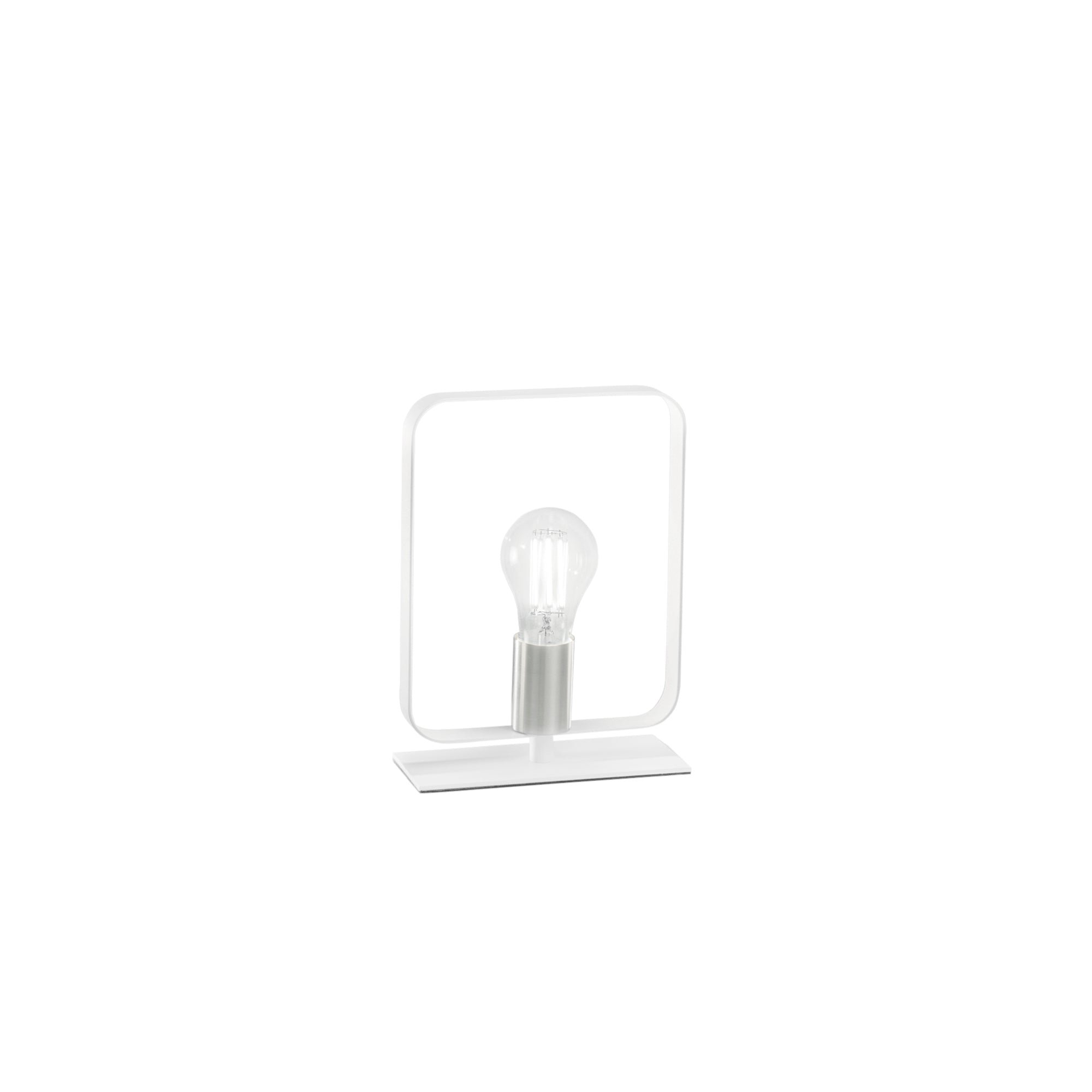 FAN I-SMITH-L1-BCO Stolní lampa LUME SMITH bílá/nikl, 1xE27, 19,5 x 24,8 cm - FANEUROPE