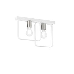 Obrázek pro produkt Stropní svítidlo SMITH bílá/nikl 2xE27 41,5x5x27 cm - FANEUROPE