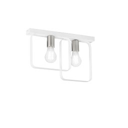 Obrázek pro produkt Stropní svítidlo SMITH bílá/nikl 2xE27 41,5x5x27 cm  - FANEUROPE