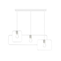 Obrázek pro produkt Závěsné svítidlo SMITH bílá/nikl, 3xE27, 88,5 x 150 cm - FANEUROPE