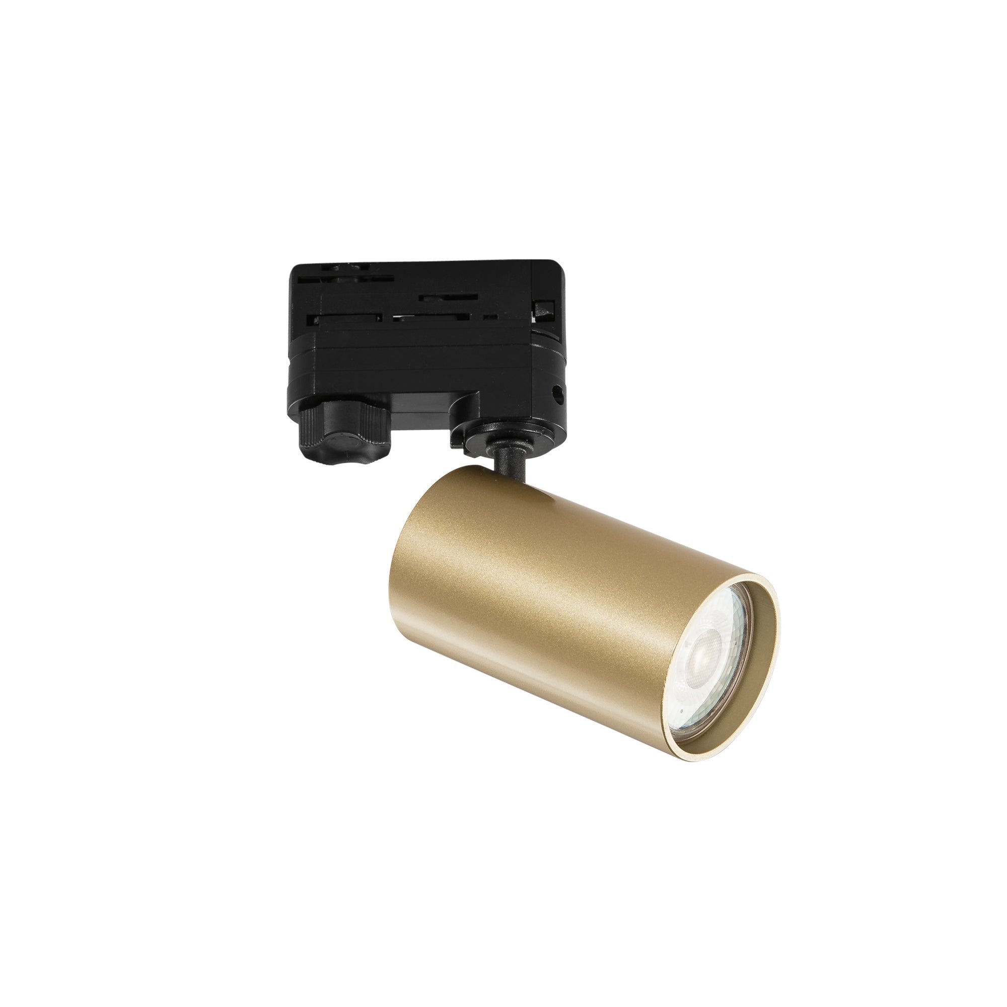 FAN I-SQUIB-ORO 3‑fázový systém FARO BINARIO SQUIB hliník/zlatá, 1xGU10, 17,2x5,6x10,8 cm - FANEUROPE