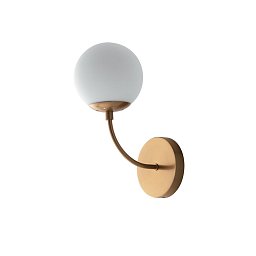 Obrázek pro produkt Nástěnné svítidlo THEMYS zlatá, 1xE14, 12 x 20 x 30 cm - FANEUROPE