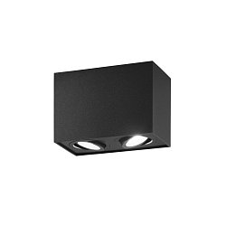 Obrázek pro produkt Stropní svítidlo TOWN černá, 2xGU10, 17,8 x 12,5 x 9,6 cm - FANEUROPE