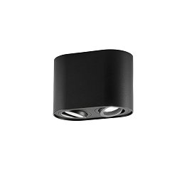 Obrázek pro produkt Stropní svítidlo TOWN černá, 2xGU10, 17,8 x 12,5 x 9,6 cm - FANEUROPE
