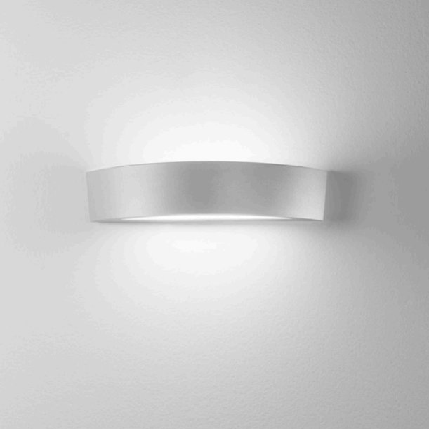 FAN I-TUCSON-AP SIL Venkovní nástěnné svítidlo TUCSON stříbrná, 2xE14, IP44, 36 x 9,6 x 7,5 cm - FANEUROPE