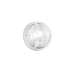 Obrázek pro produkt Stropní svítidlo sklo TURTLE bílá, 1xE27, 185 mm, plastové těleso, IP54, třída II - FANEUROPE