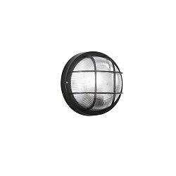 Obrázek pro produkt Stropní svítidlo sklo TURTLE černá, 1xE27, 185 mm, plastové těleso, IP54, třída II - FANEUROPE