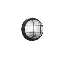 Obrázek pro produkt Stropní svítidlo sklo TURTLE černá, 1xE27, 185 mm, plastové těleso, IP54, třída II - FANEUROPE