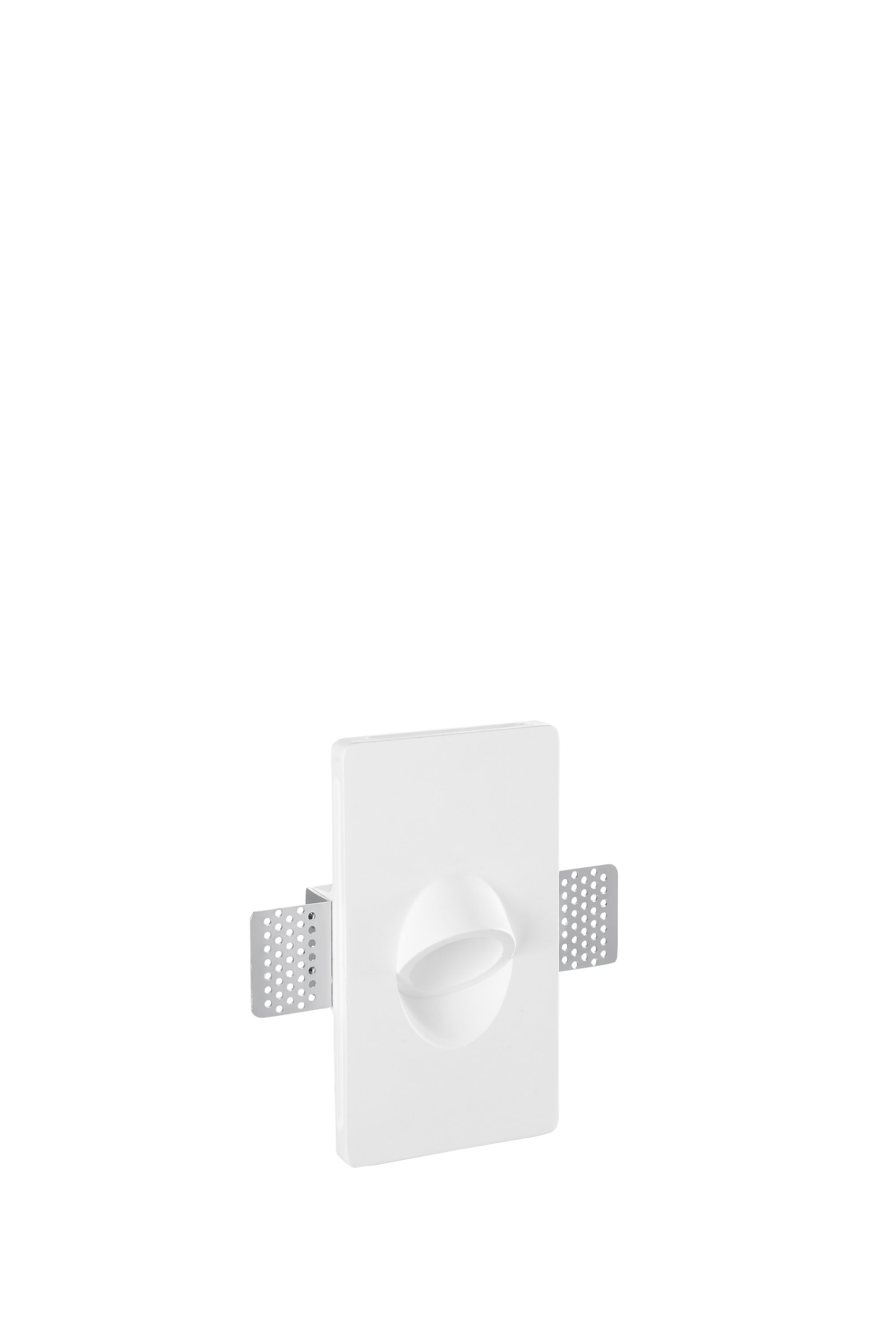 FAN INC-ESTRO-R1 Vestavné svítidlo do zdi Estro (kulaté, sádra) 1 x mini GU10, 160 x 90 x 67 mm - FANEUROPE