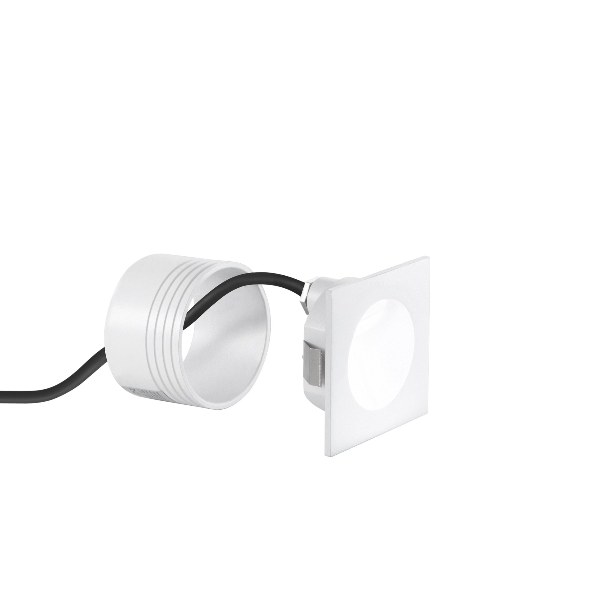 FAN INC-ONYX-Q1C BCO Schodišťové světlo Onyx (čtvercové, bílá) LED 2 W, 430 lm, 3000 K, IP54, 8 x 8 x 4,8 cm - FANEUROPE