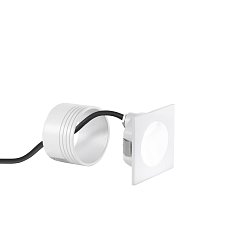 Obrázek pro produkt Schodišťové světlo Onyx (čtvercové, bílá) LED 2 W, 430 lm, 3000 K, IP54, 8 x 8 x 4,8 cm - FANEUROPE