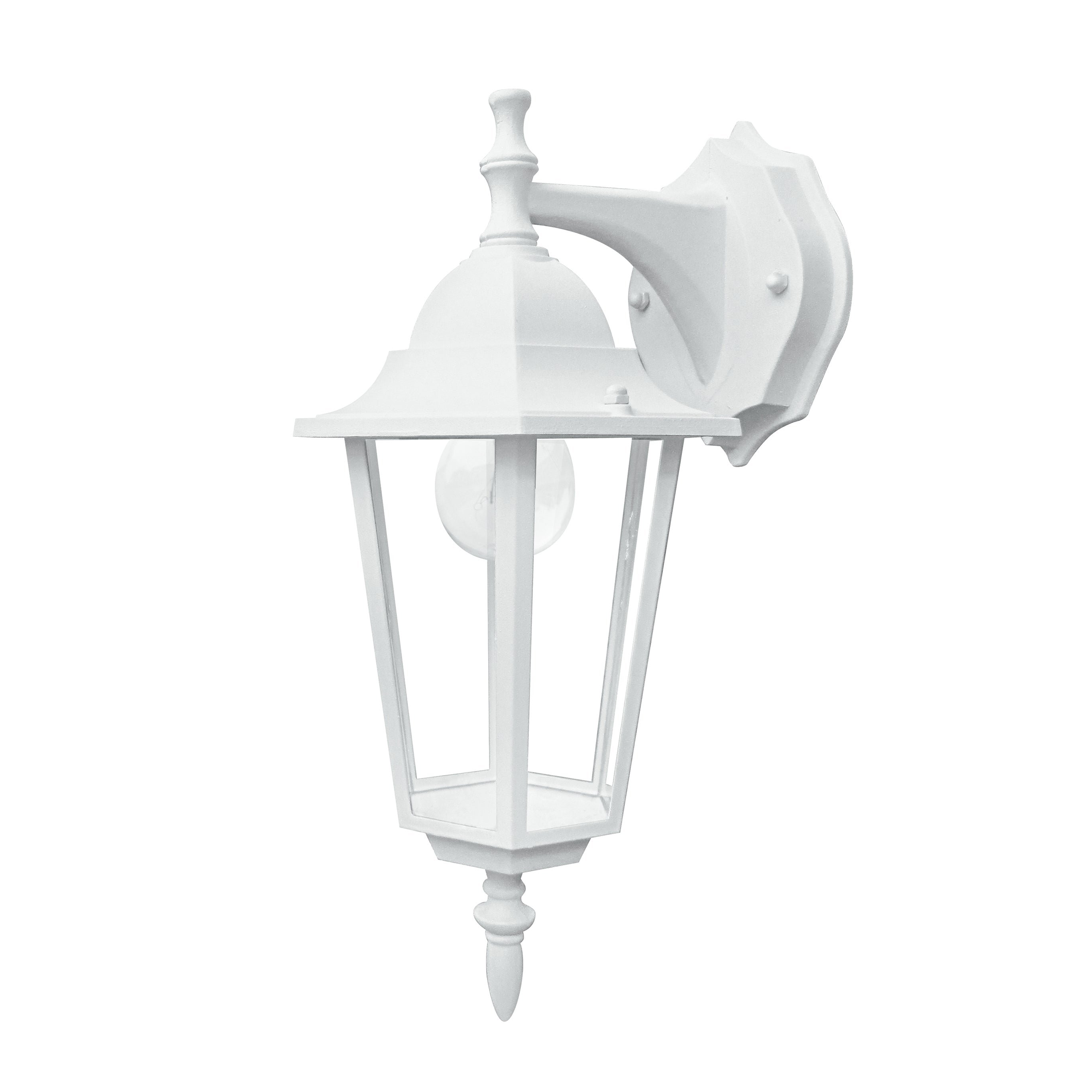 FAN LANT-MILANO/AP1B BCO Venkovní nástěnné svítidlo DOWN MILANO bílá, 1xE27, IP44, 21 x 36 cm - FANEUROPE