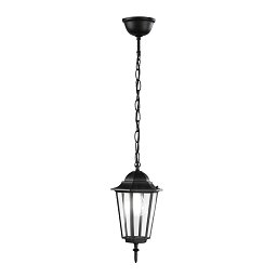 Obrázek pro produkt Závěsné venkovní svítidlo MILANO černá, 1xE27, IP44, 17 x 84 cm - FANEUROPE