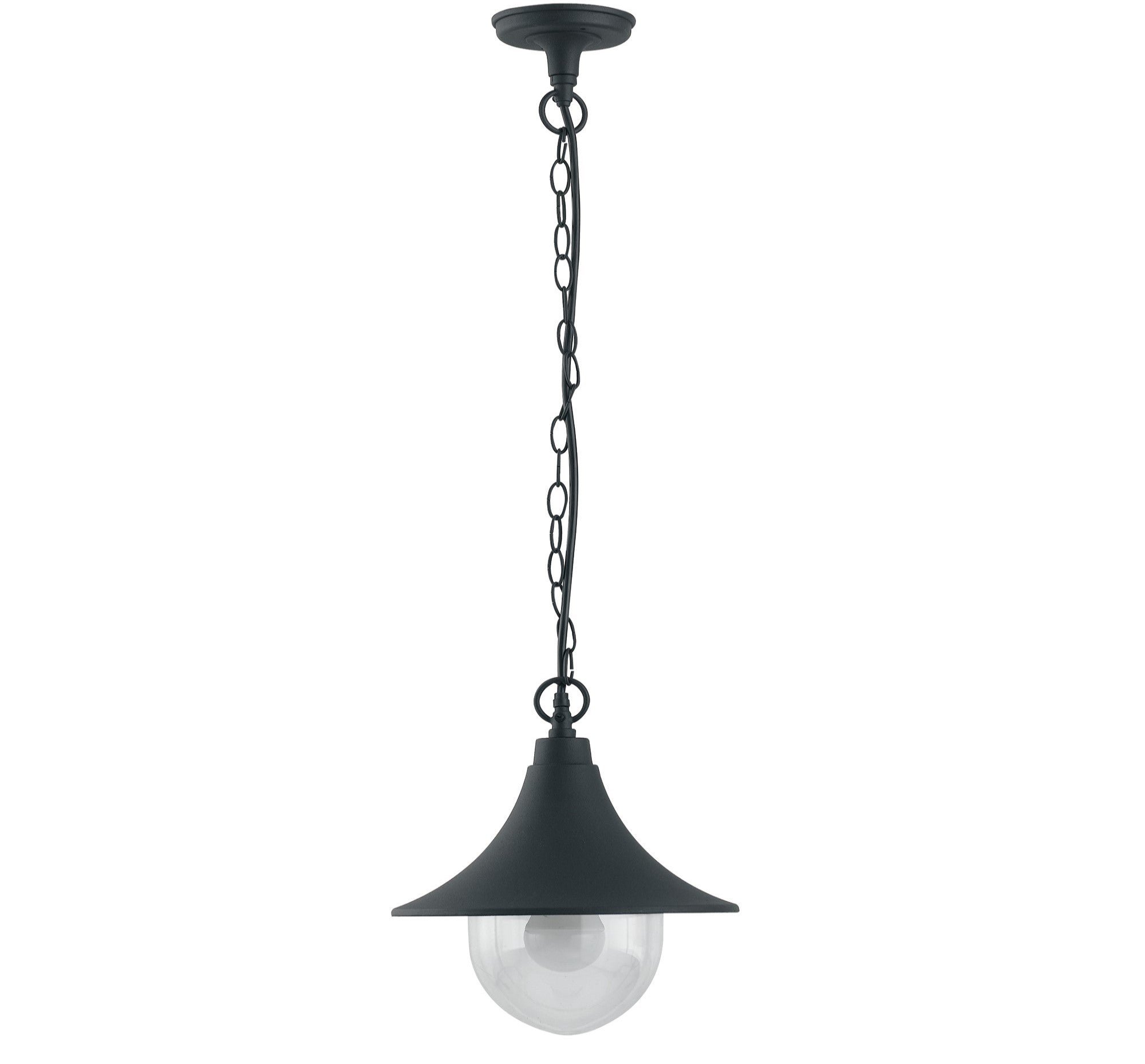 FAN LANT-PAVIA-S1 Závěsné venkovní svítidlo PAVIA černá, 1xE27, IP44, 26 x 98 cm - FANEUROPE