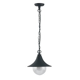 Obrázek pro produkt Závěsné venkovní svítidlo PAVIA černá, 1xE27, IP44, 26 x 98 cm - FANEUROPE