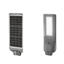 Obrázek pro produkt Veřejné solární osvětlení AUREUS, 20 W, vestavěný solární panel, pohybové čidlo, dálkové ovládání, 1600 lm, 3000 K, IP65 - FANEUROPE