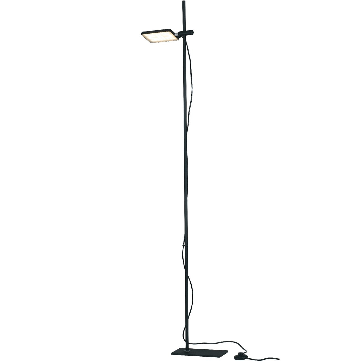 FAN LED-BOOK-PT-NERO Stojací lampa PIANTANA LED BOOK černá, 18 W, 1820 lm, 3200 K, 25 x 16 x 182 cm - FANEUROPE