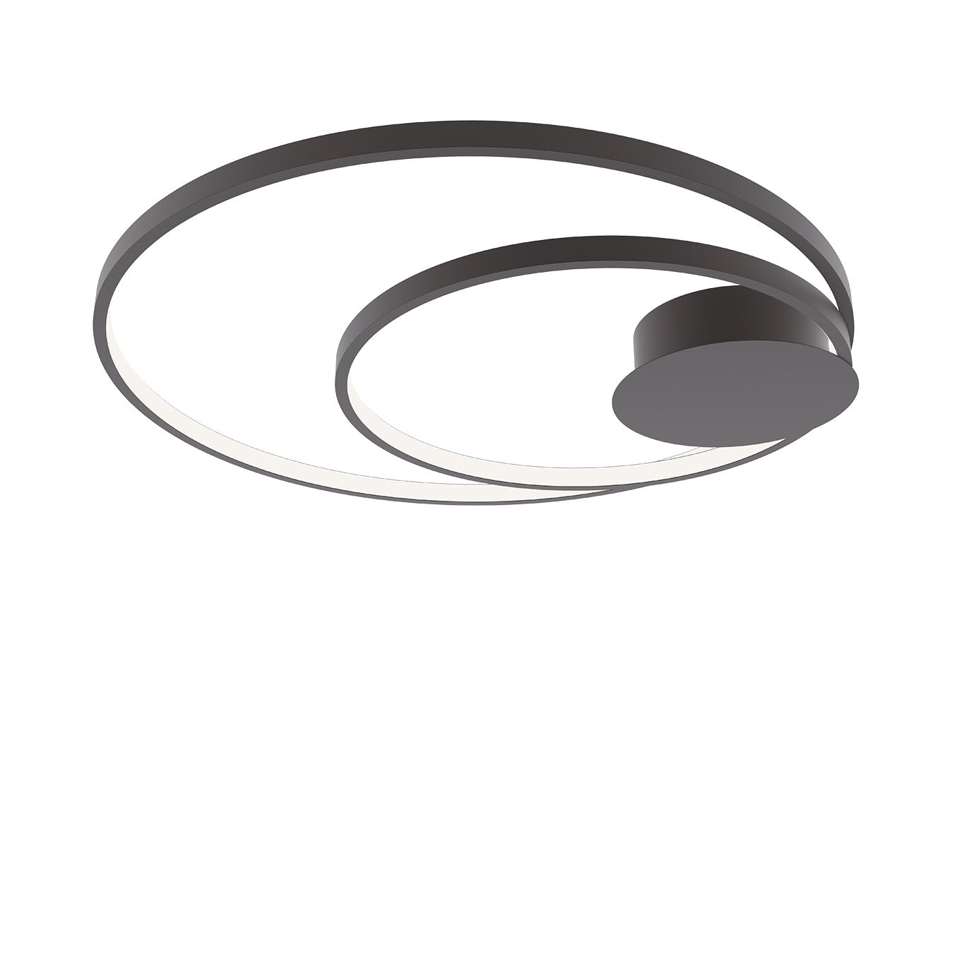 FAN LED-DIEM-PL-NER Stropní LED svítidlo DIEM černá, 40 W, 5440 lm, CCT, 20 x 61,5 cm - FANEUROPE