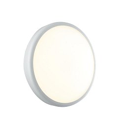 Obrázek pro produkt Venkovní nástěnné a stropní svítidlo LED EVER bílá, polykarbonát, 28 W, 3750 lm, 4000 K, se senzorem, IP65, 30 x 7,8 cm - FANEUROPE