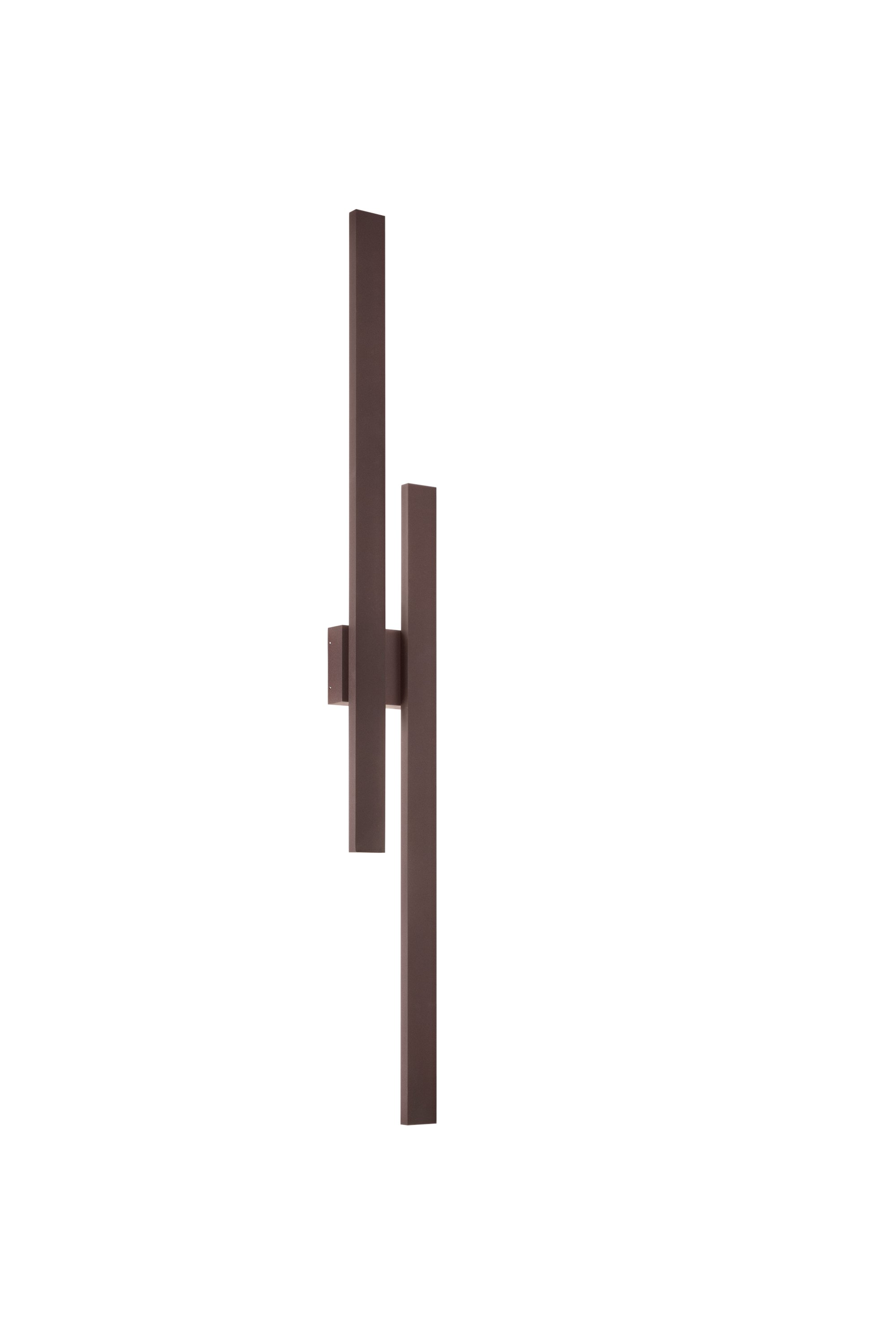 FAN LED-HERCULES-140 Nástěnné svítidlo Hercules corten, hliník s PC difuzorem, 47 W, 6800 lm, CCT 2700/3500/4000 K, IP65, 60 x 175 x 1420 mm - FANEUROPE