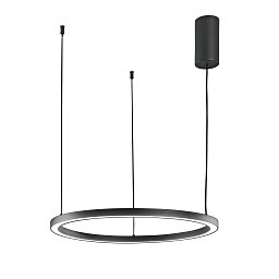 Obrázek pro produkt Závěsné LED svítidlo HOOP černá, 30 W, 4500 lm, CCT, 60 × 150 cm - FANEUROPE