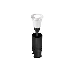 Obrázek pro produkt Pochozí venkovní LED svítidlo IMPACT DC24V nikl, hliník, 2 W, 170 lm, 3000 K, IP67, 4,5 x 5,7 cm - FANEUROPE