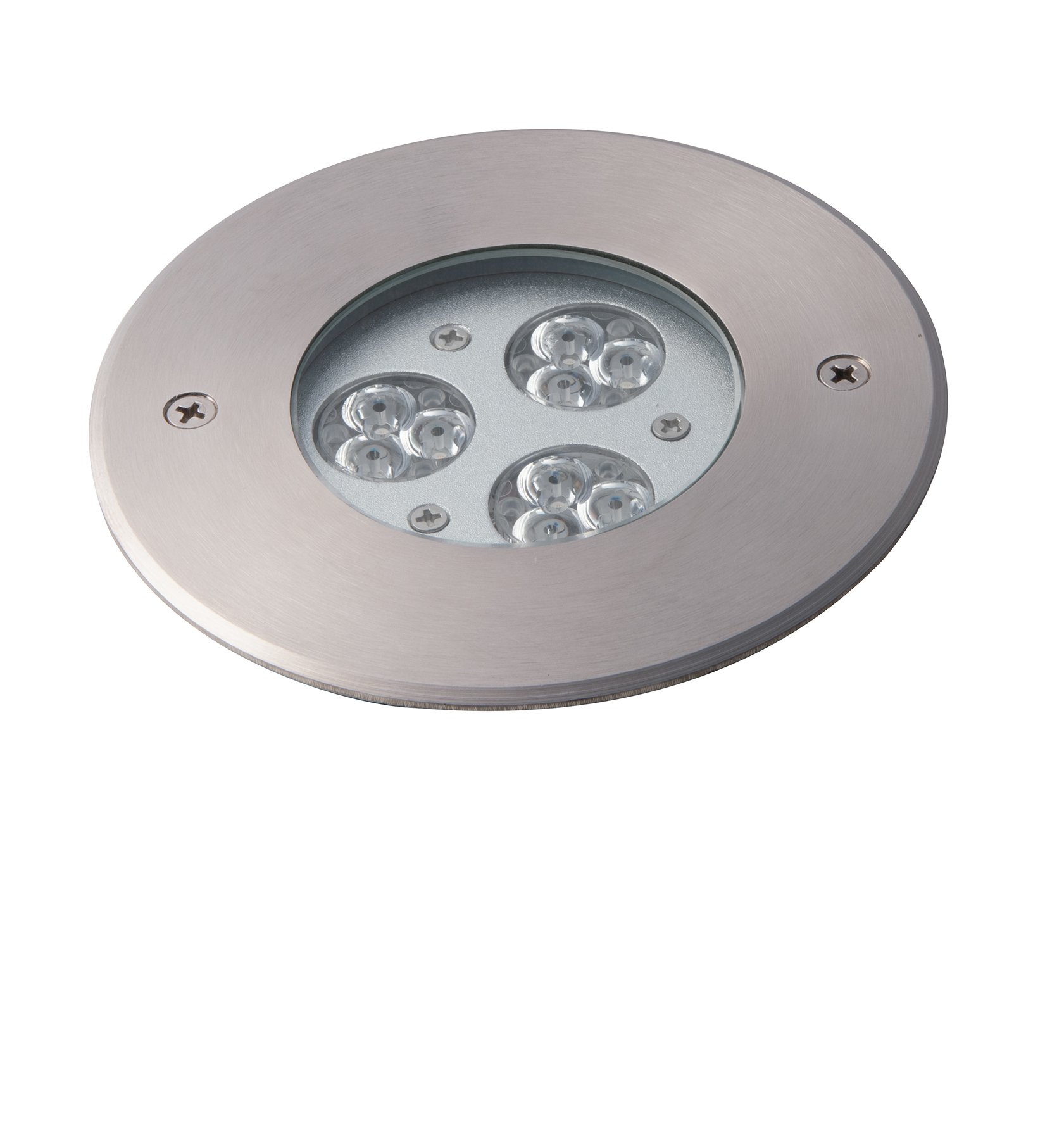 FAN LED-IRIDE-R12 Pochozí venkovní LED svítidlo IRIDE DC12/24V stříbrná, hliník, 9x1 W, RGB, stmívatelné, IP67, 12,5 x 6,6 cm - FANEUROPE (obrázek 3)