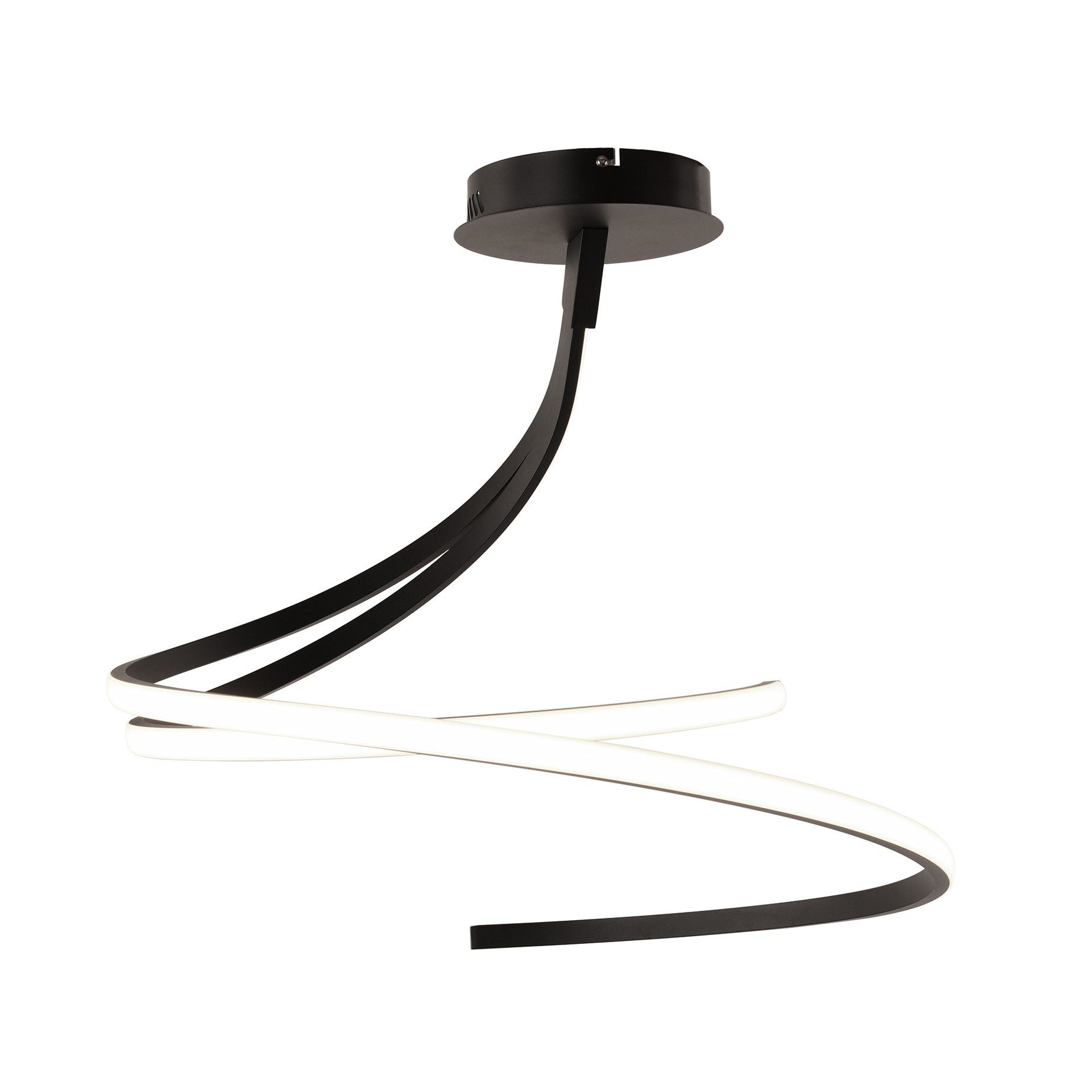 FAN LED-KINETIC-PL-NER Stropní LED svítidlo KINETIC černá, 40 W, 5440 lm, CCT, 60 x 4 x 58 cm - FANEUROPE
