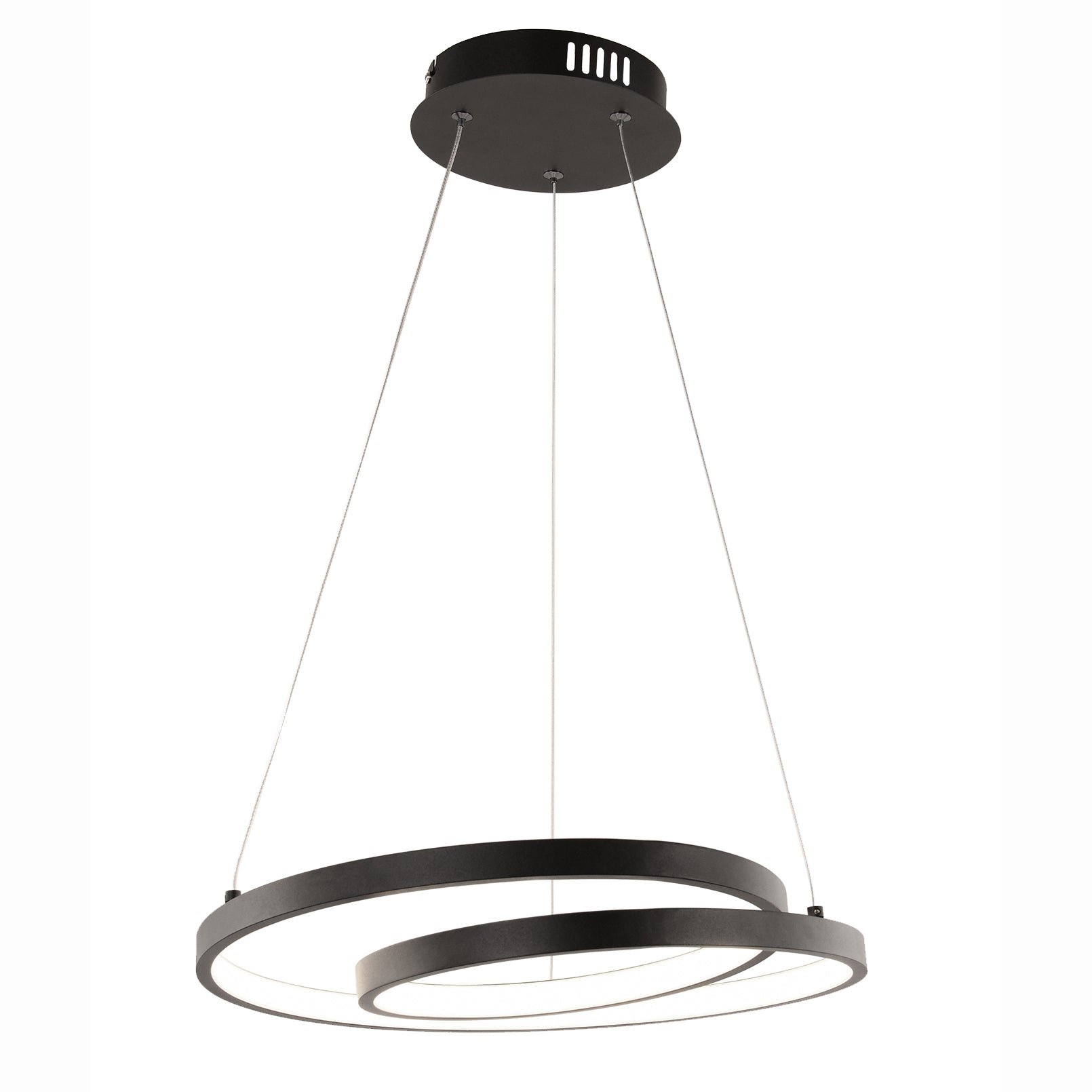 FAN LED-LIEVE-S-NER Závěsné svítidlo LED LIEVE černá 30 W 4000 lm CCT 40 x 130 cm - FANEUROPE
