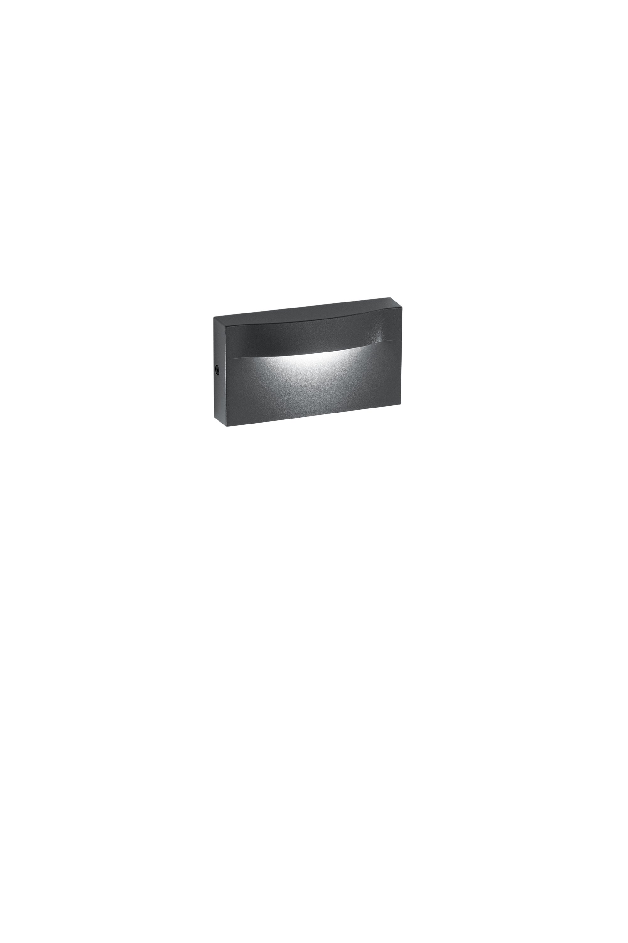 FAN LED-MOBULA-AP-ANT Nástěnné LED svítidlo Mobula (antracit) 8 W, 1100 lm, 3000 K, IP65, 137 x 40 x 75 mm - FANEUROPE