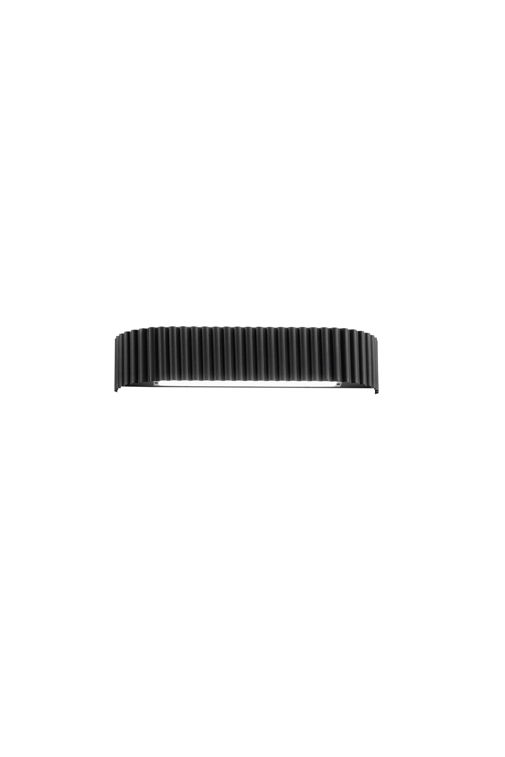 FAN LED-NIKE-AP-NER Nástěnné LED svítidlo Nike (černé, kov) 30 W, 4400 lm, DIP‑CCT 2700 / 3200 / 4400 K, 40 x 8 x 9,2 cm - FANEUROPE