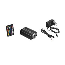 Obrázek pro produkt Projektor bez optických vláken KPA‑16W RGBW color changing effect DC12 V + adaptér 220 V 38 x 64 x 150 mm - FANEUROPE