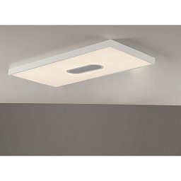 Obrázek pro produkt LED panel bílá akrylát / hliník 23 W 3360 lm CCT stmívatelné dálk. ovladačem vč. speaker modrá Bluetooth 29,5 x 59 x 3,8 cm - FANEUROPE