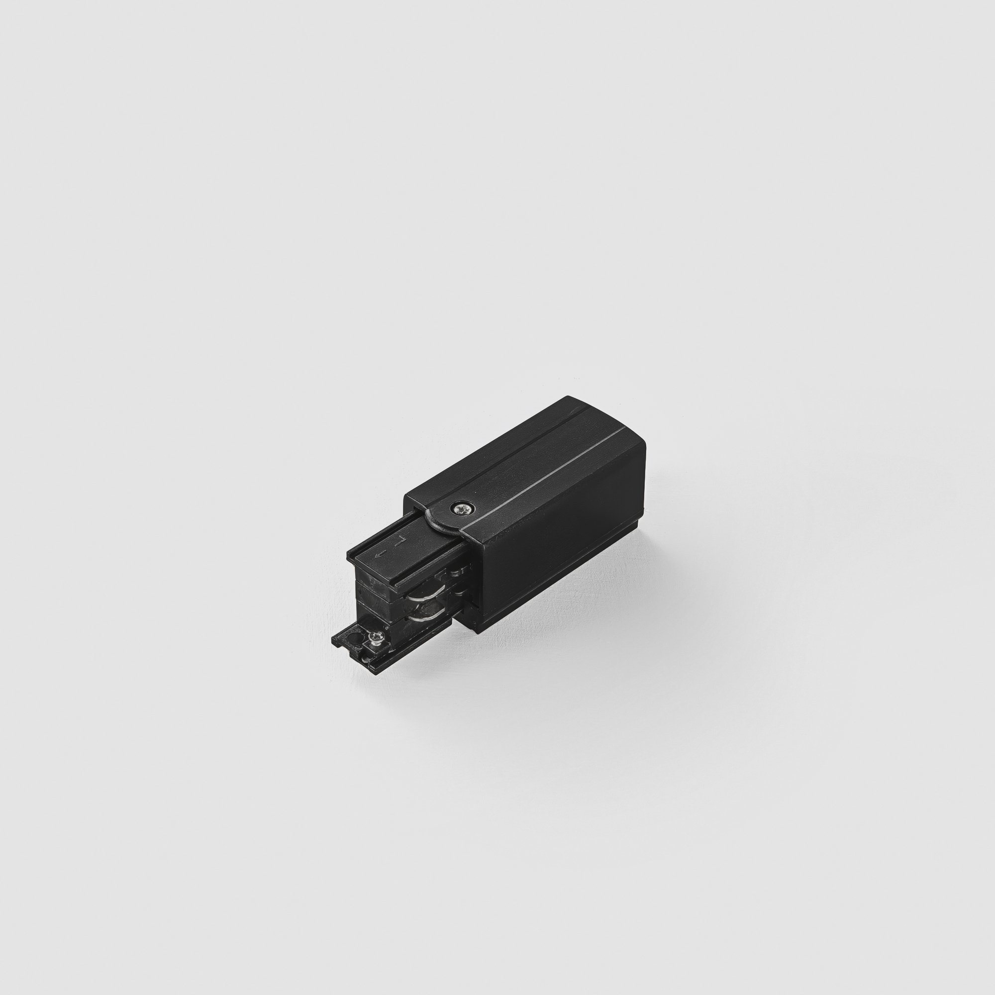 FAN LED-RAIL-NEST-SX-NER 3‑fázový systém RAIL levý připojovací adaptér černá - FANEUROPE