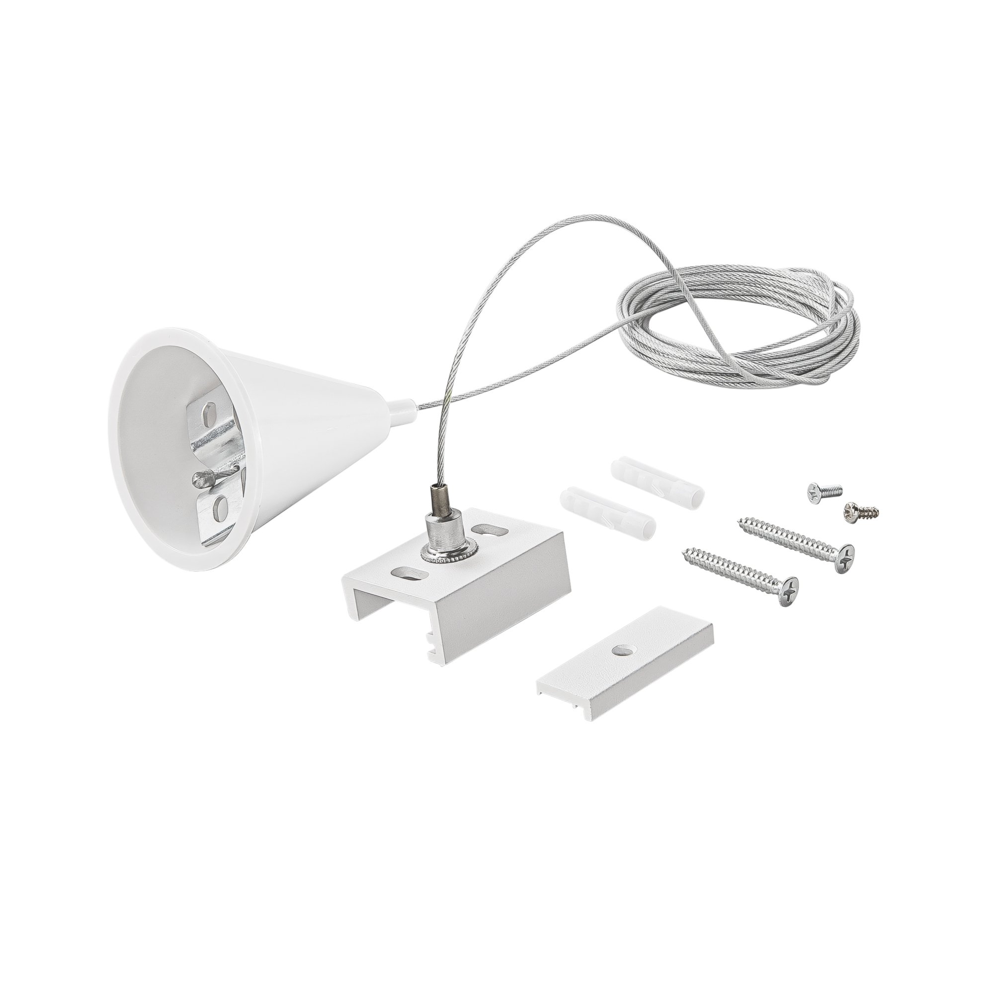 FAN LED-RAIL-S-3-DA-BCO 3‑fázový systém RAIL sada 4 kabelů 3 m pro závěsné svítidlo šestivodičového DALI lištového systému, bílá - FANEUROPE
