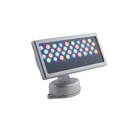 Obrázek pro produkt Venkovní reflektor LED RAYS stříbrná hliník 36x1 W RGB stmívatelné IP65 21x33x15 cm - FANEUROPE
