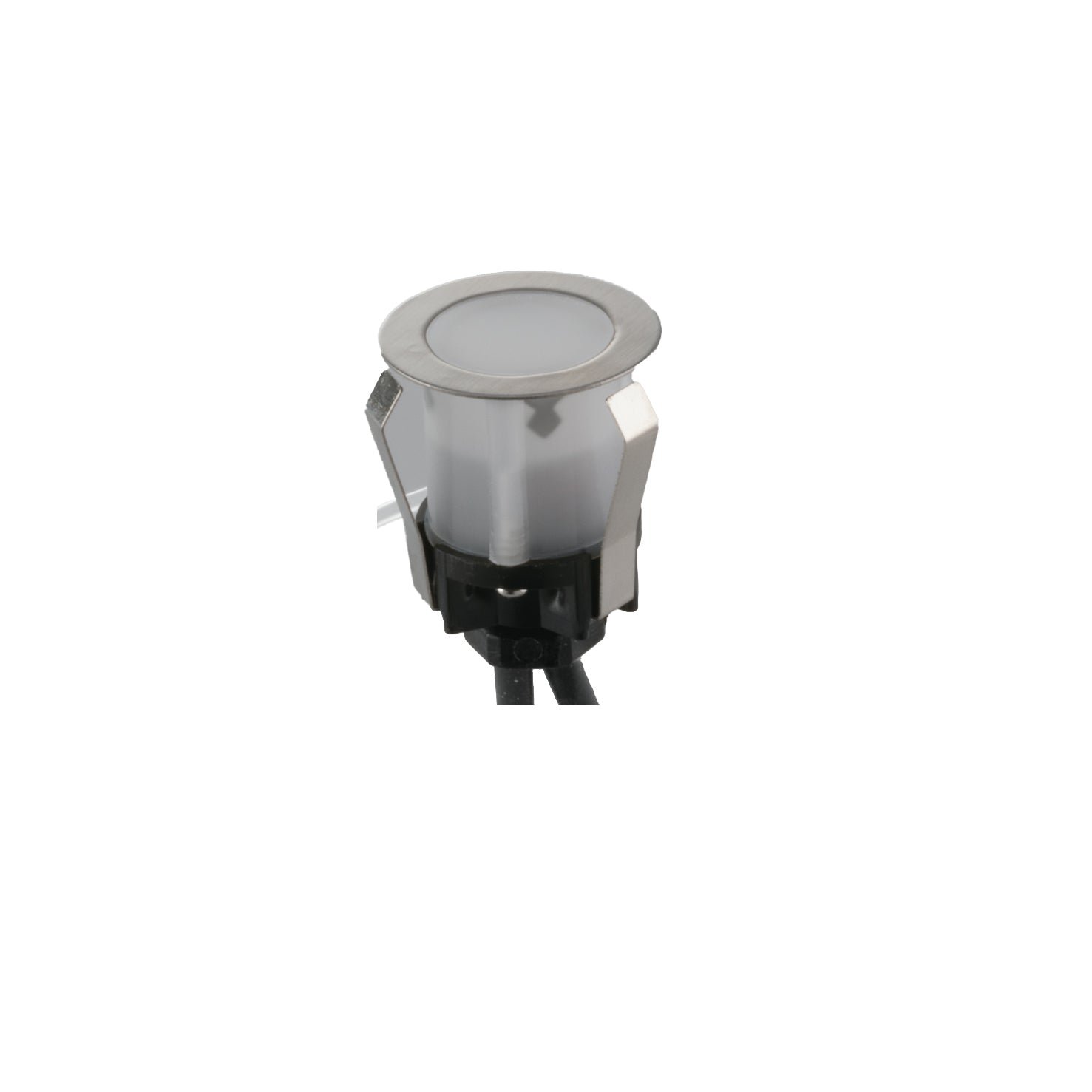 FAN LED-RIDER-R6 Sada 6 zápustných venkovních svítidel LED RIDER DC 12 V nikl 6x0,6 W 360 lm 4000 K IP67 3x3,7 cm - FANEUROPE