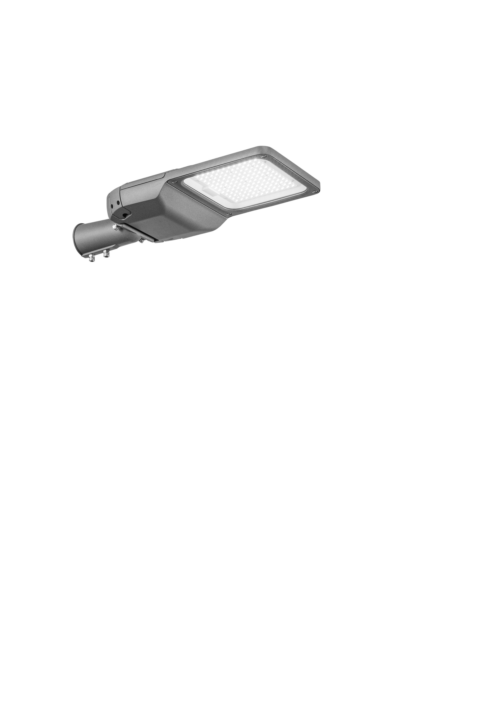 FAN LED-ROADWAY-100M Silniční LED světlo Roadway (šedé, kov) 100 W, 17 000 lm, 4000 K, CRI > 70, IK 08, IP65, 548 x 220 x 98 mm - FANEUROPE