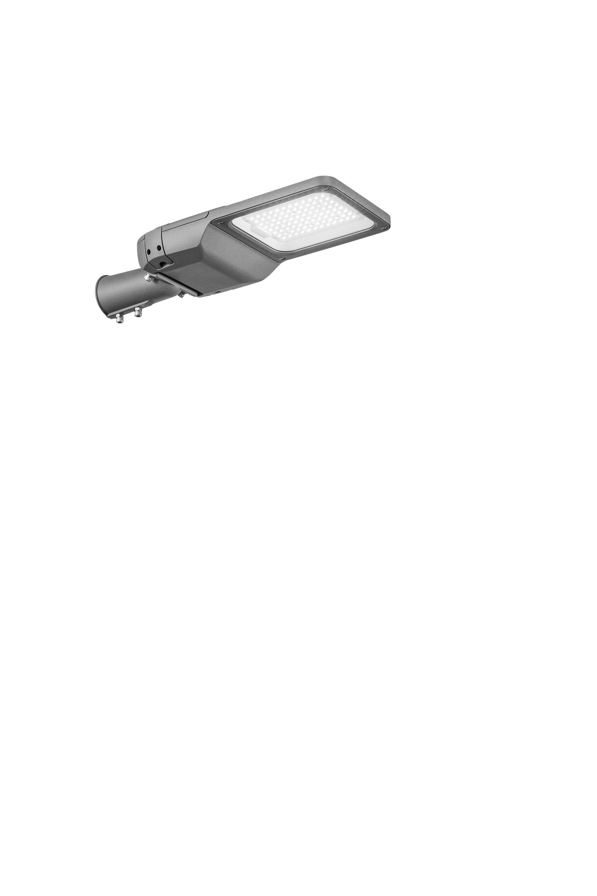 FAN LED-ROADWAY-50C Silniční LED světlo Roadway (šedé, kov) 50 W, 8250 lm, 3000 K, CRI > 70, IK 08, IP65, 526 x 192 x 99 mm - FANEUROPE
