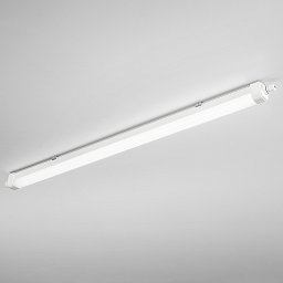 Obrázek pro produkt Vlhkotěsná stropní LED svítidlo Rubis (bílé, se senzorem) 36 W, 4900 lm, CCT 3000 / 4000 / 6500 K, IP65, 1200 x 58 x 62 mm - FANEUROPE