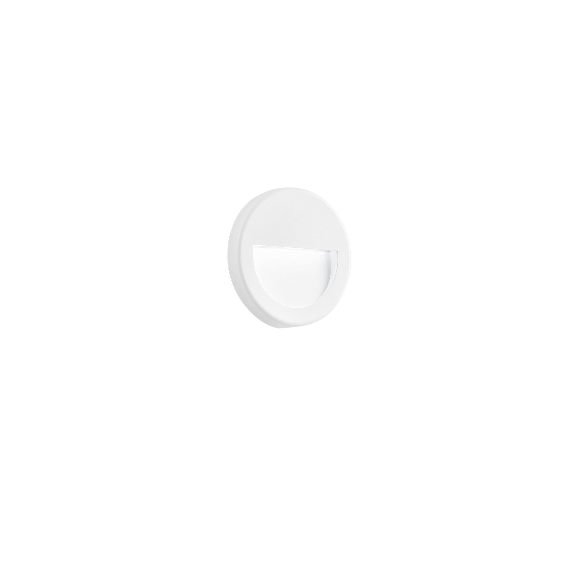 FAN LED-SMILE-BCO Venkovní nástěnné svítidlo LED SEGNAPASSI SMILE bílá polykarbonát 2,5 W 300 lm 4000 K IP54 11x1,5 cm - FANEUROPE