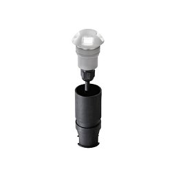 Obrázek pro produkt Pochozí venkovní svítidlo LED STEP DC 24 V nikl hliník 2 W 170 lm 4000 K IP67 (4 side) 4,5x5,7 cm - FANEUROPE