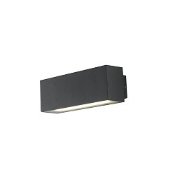 Obrázek pro produkt Venkovní nástěnné svítidlo LED AGERA černá hliník 2x6 W 1380 lm 3000/4000 K IP54 7 x 18 x 6,5 - FANEUROPE