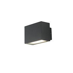 Obrázek pro produkt AKCE - Venkovní nástěnné svítidlo LED AGERA černá hliník 2x3 W 680 lm 3000/4000 K IP54 7 x 18 x 6,5 - FANEUROPE