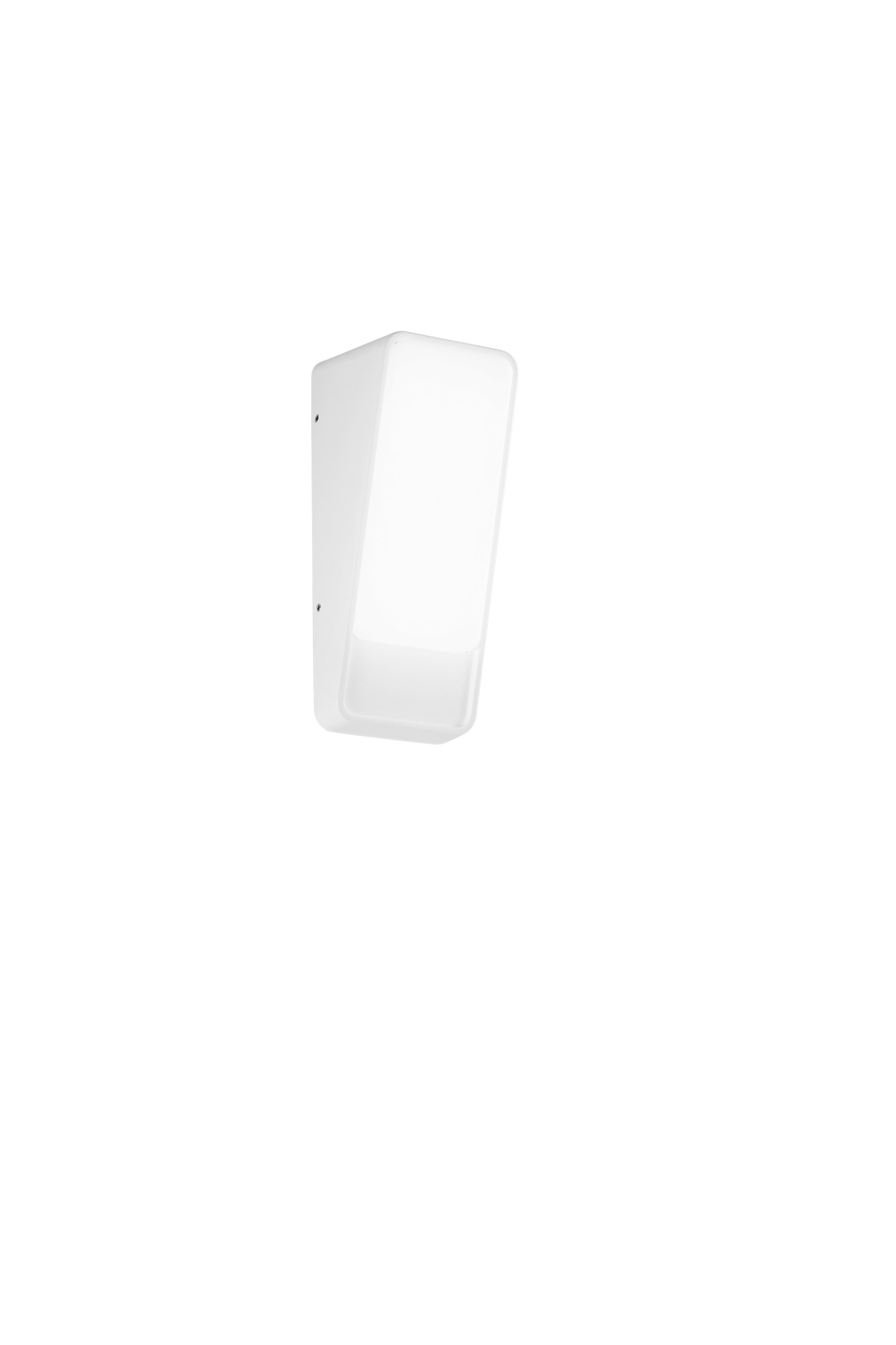 FAN LED-W-COUPE-BCO Nástěnné LED svítidlo Coupe (bílé, hliník) 14 W, 1950 lm, 3000 K, IP65, 8,3 x 8,7 x 20,9 cm - FANEUROPE