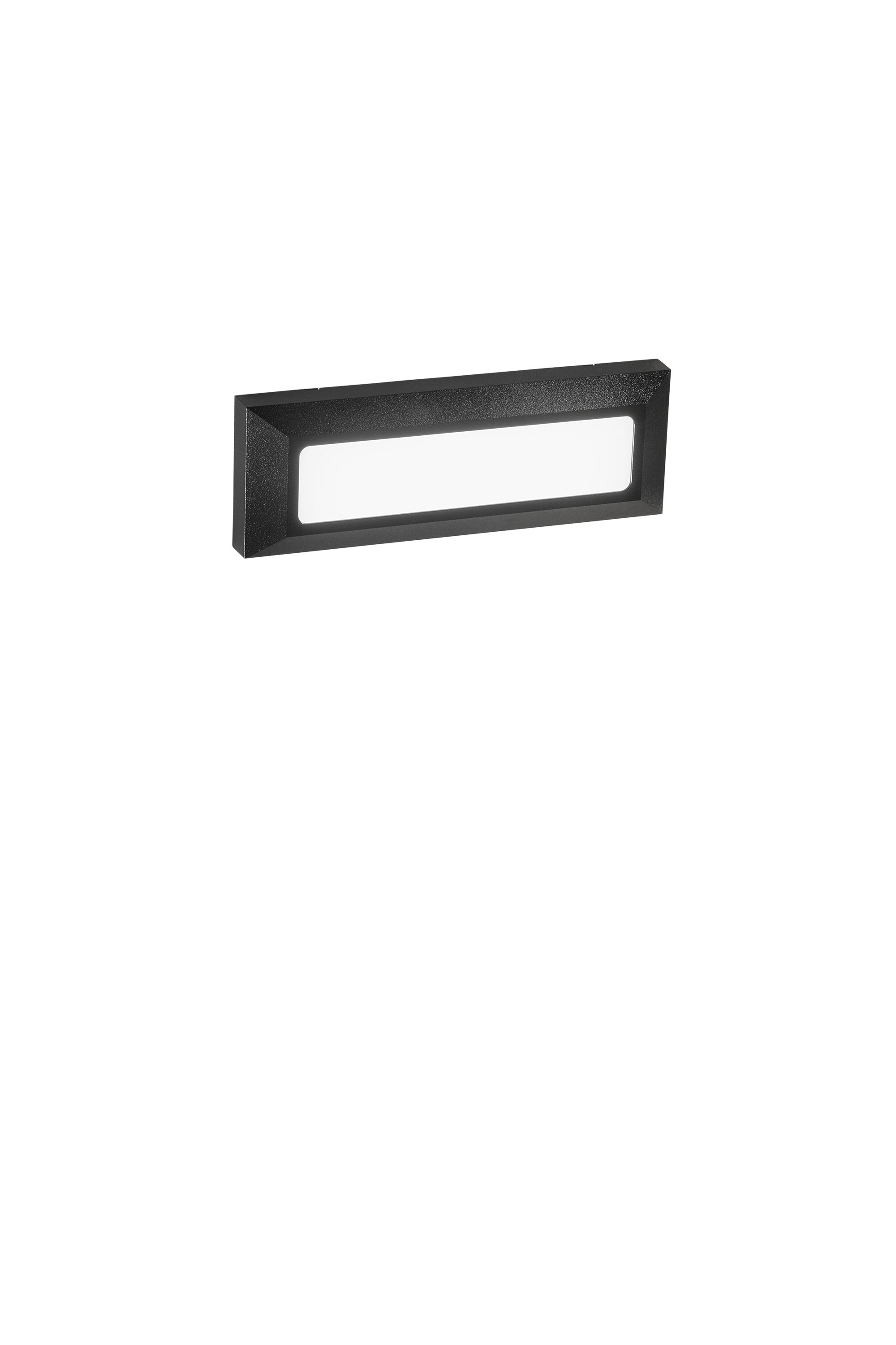 FAN LED-W-OASIS-NER LED venkovní nástěnné svítidlo Oasis (černé) 3 W, 370 lm, CCT 3000 / 4200 / 6500 K, 23 x 8 x 3 cm - FANEUROPE