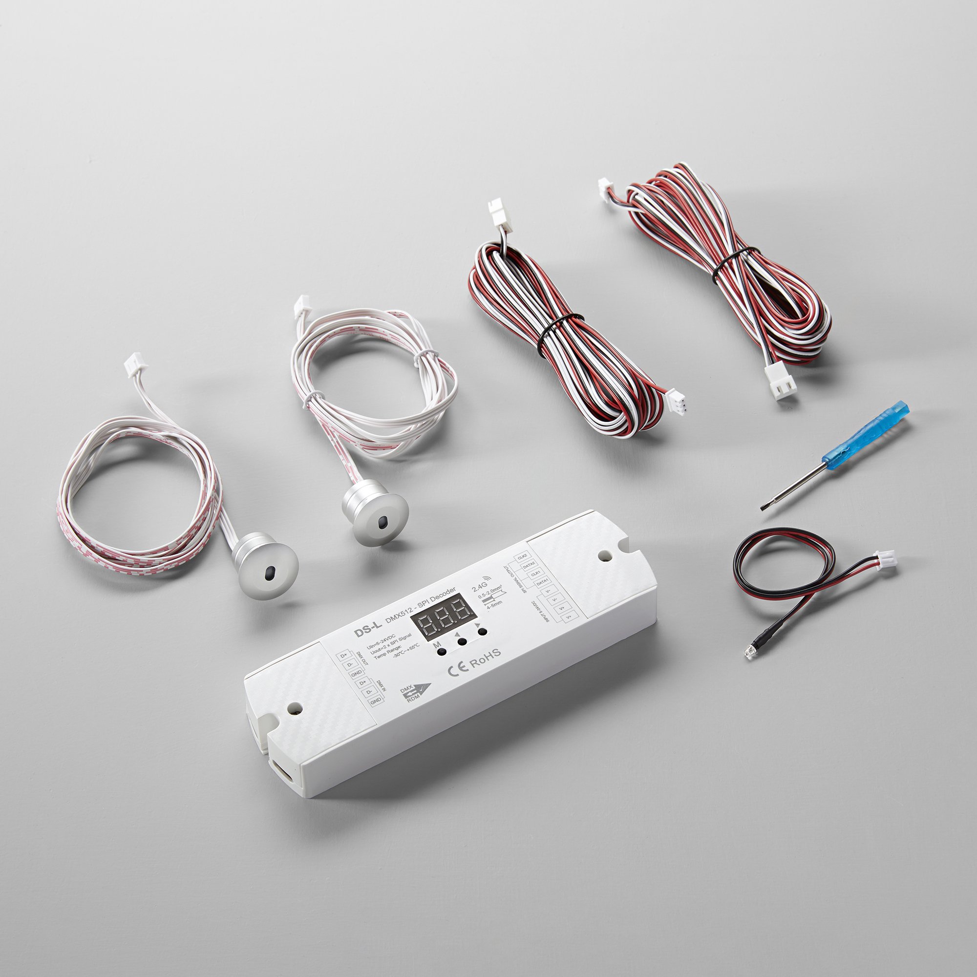 Levně FAN RF-PIR-CONTROL-SPI DOPPIO - PIR senzor + SPI kontroler s dvojtlačítkem - FANEUROPE
