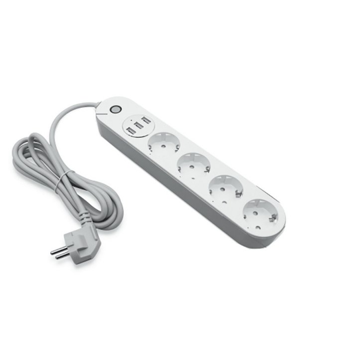 FAN SMART-POWER-SC4USB3 Adaptér Wi‑Fi - 4x Schuko + 3x USB, 1000-2400 W 10 A, vstup 100-240 V, Wi‑Fi 2,4 GHz SMART INTEC - FANEUROPE