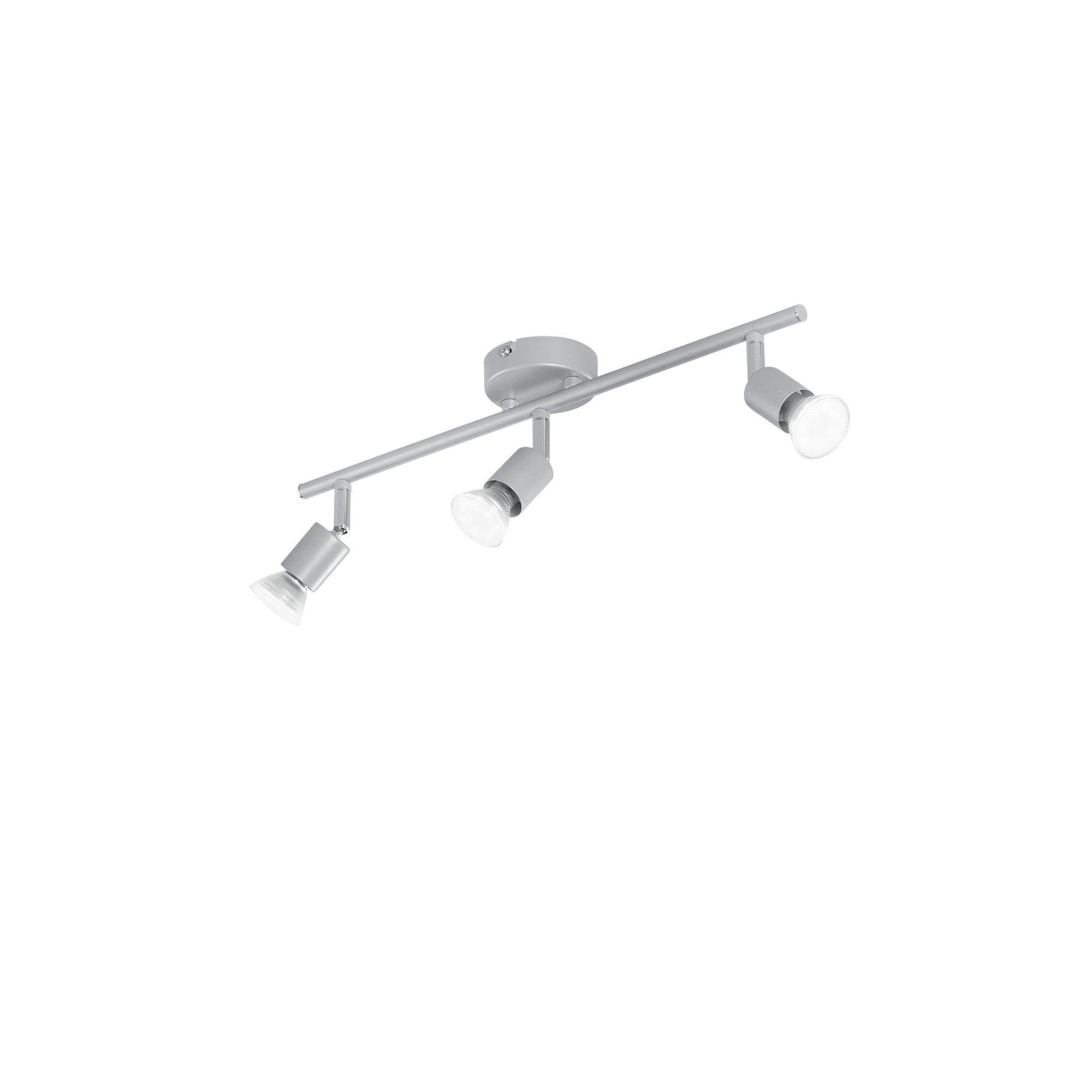 FAN SPOT-COOPER-3 Spotové svítidlo SPOT LED COOPER stříbrná 3xGU10 LED 5 W 400 LM 2700 K 48x8,5x14 cm - FANEUROPE