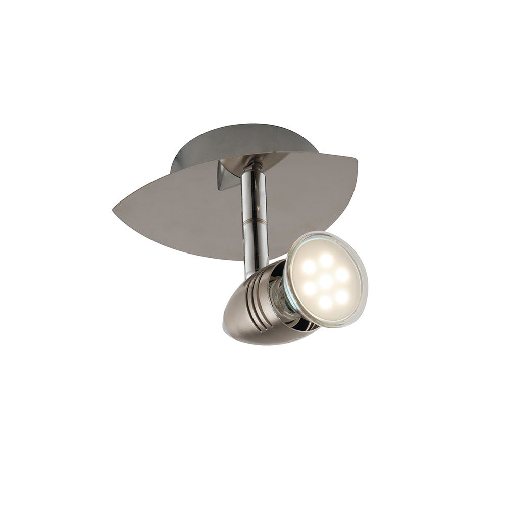 FAN SPOT-SUNNY-1 Spotové svítidlo SPOT LED SUNNY nikl 1xGU10 LED 5 W 400 LM 2700 K 13x 13,4 x 9,5 cm - FANEUROPE